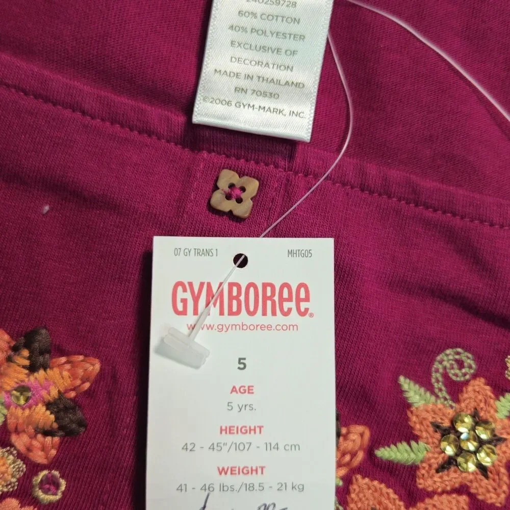 Vintage Gymboree Tunic Top Size 5 Magenta Savanna Sunset Babydoll NWT